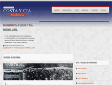Tablet Screenshot of costayciainmobiliaria.com